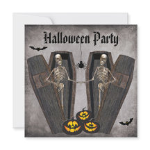 棺のハローウィンパーティの幸せな骨組