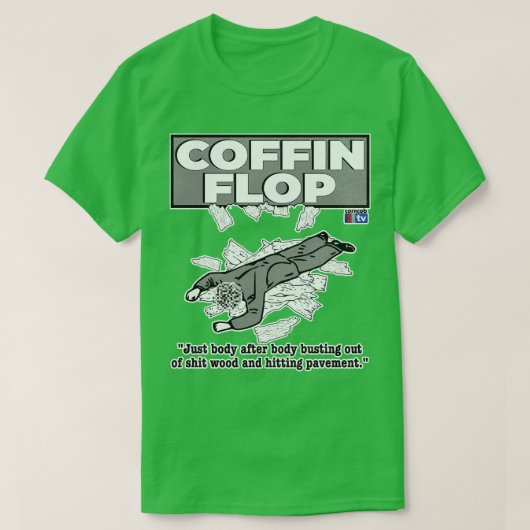 棺のフロップ Tシャツ (デザイン正面)