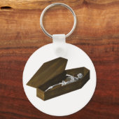 棺の中の骨：ハロウィーン： キーホルダー (正面)