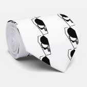 棺の半分のスカル ネクタイ (ロール)