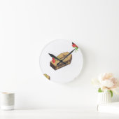 棺の絵文字 ラウンド壁時計 (ホーム)