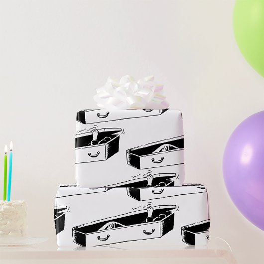 棺の開口部 ラッピングペーパー