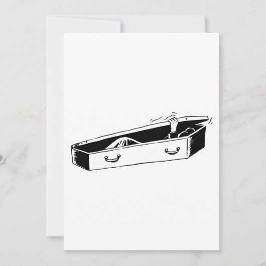 棺の開口部 招待状 (正面)