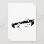 棺の開口部 招待状 (正面/裏面)