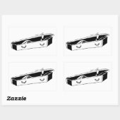 棺の開口部 長方形シール (シート)