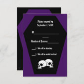 棺の黒檀(インディゴ) RSVPカード (正面/裏面)