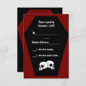 棺の黒檀II (赤) RSVPカード (正面/裏面)