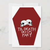 棺の(赤い)結婚式招待状 招待状 (裏面)