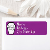 棺アイボリーI （紫）返品ラベル ラベル (インサイチュ)