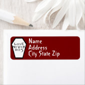 棺アイボリーI （赤）返品ラベル ラベル (インサイチュ)