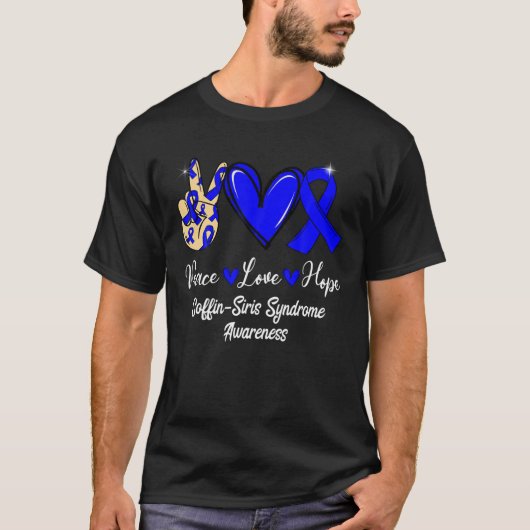 棺シリス症候群認識度平和ラブホープBl Tシャツ (正面)