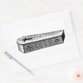 棺ステッカー 長方形シール (封筒)