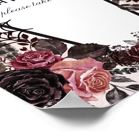 棺ハロウィーン赤ちゃんシャワー親善署名 ポスター (角)