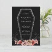 棺バラゴシック結婚ハロウィン 招待状 (スタンド正面)