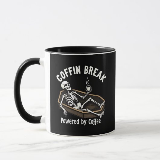 棺ブレイクスケルトンコーヒーマグ マグカップ (左)