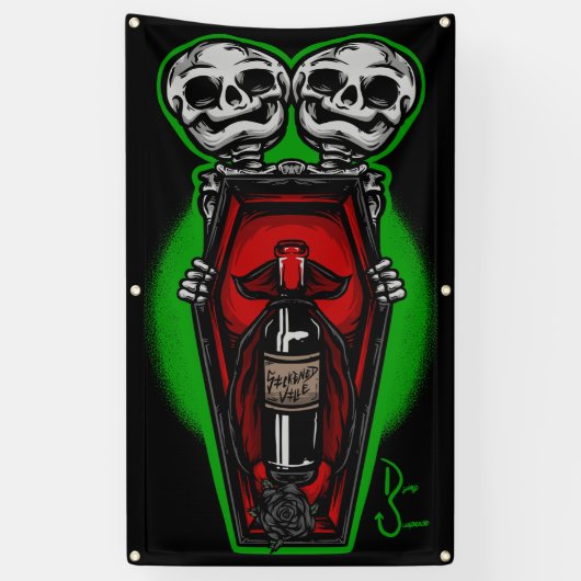 棺ボトル表示 横断幕 (縦)