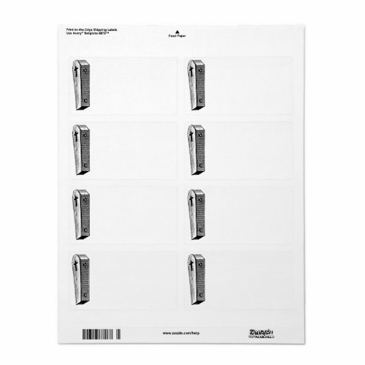 棺ラベル ラベル (フルシート)