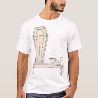 棺桶とコーヒーTシャツ Tシャツ
