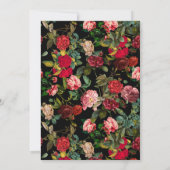 棺桶と薔薇のR.I.P誕生日パーティー招待状 招待状 (裏面)