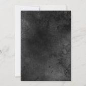 棺桶にバラのゴシックウェディング 招待状 (裏面)