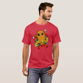 棺桶の中で死んでいるよ キャラクターギフト Tシャツ (正面フル)