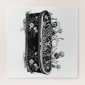 棺桶の中の骸骨 ジグソーパズル (横)