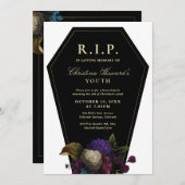 棺桶パーティー　RIP ユース 招待状 (正面/裏面)