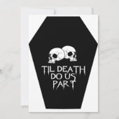 棺桶（ブラック）結婚式招待状 招待状 (裏面)