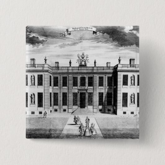 棺衣のモールのMarlboroughの家の眺め 缶バッジ (正面)