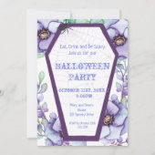 棺、フローラハロウィーン 招待状 (正面)