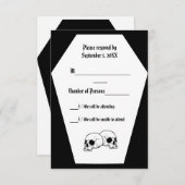 棺(黒い) RSVPカード (正面/裏面)