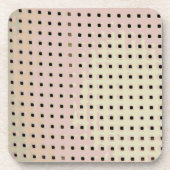 椅子からのグリッドパターン コースター (正面)