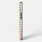 椅子からのグリッドパターン iPhoneケース (左側面)