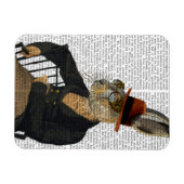 椅子に乗ったホレイショ兎 マグネット (横)