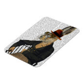 椅子に乗ったホレイショ兎 マグネット (左側)