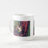 椅子に座った猫 コーヒーマグカップ (正面左)