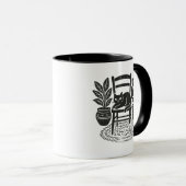 椅子に座った猫 マグカップ (正面右)