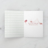 椅子に座った白いペルシャ猫 カード (内部)