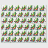 椅子に座る大きなディルのピクルス ラッピングペーパー (フラット)