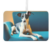 椅子に座る犬 カーエアーフレッシュナー (裏面)