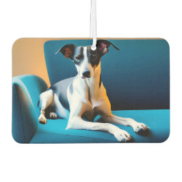 椅子に座る犬 カーエアーフレッシュナー