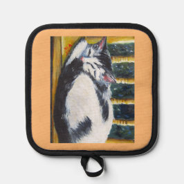 椅子に眠るキッティングOven Mitts & Holders 鍋敷き