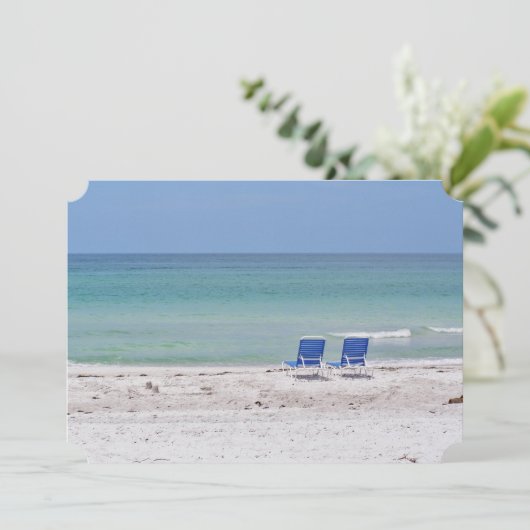 椅子のビーチ 招待状 (スタンド正面)