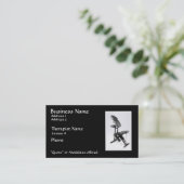 椅子のマッサージセラピストIIの逆の様相 名刺 (スタンド正面)