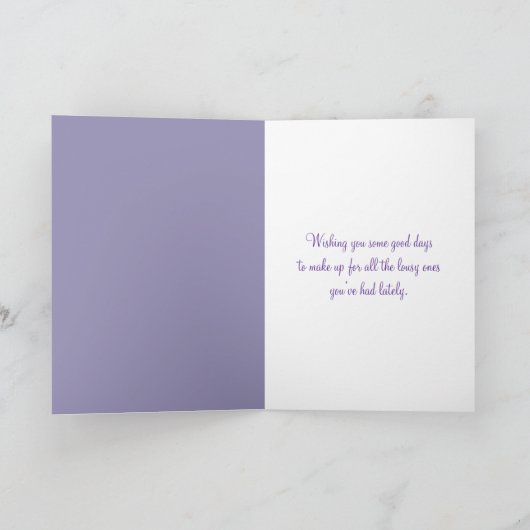 椅子の上で帽子を上手に着ける カード (内部)