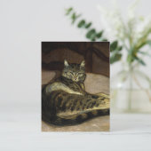 「椅子の上の猫」テオフィル・スタインレン ポストカード (スタンド正面)