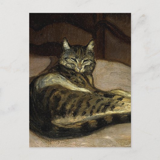 「椅子の上の猫」テオフィル・スタインレン ポストカード (正面)