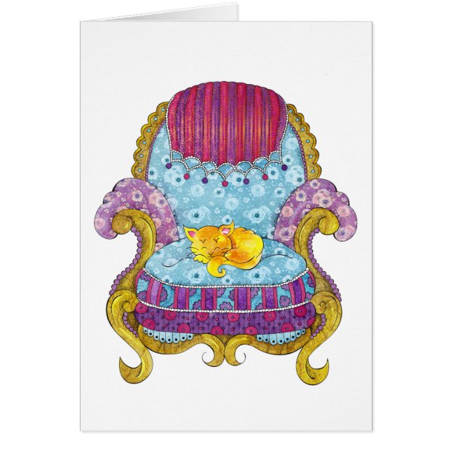 椅子の金猫 (正面)