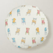 椅子パターンに関係します ラウンドクッション (裏面)