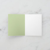 椅子枕の白ペルシャ猫 カード (内部)